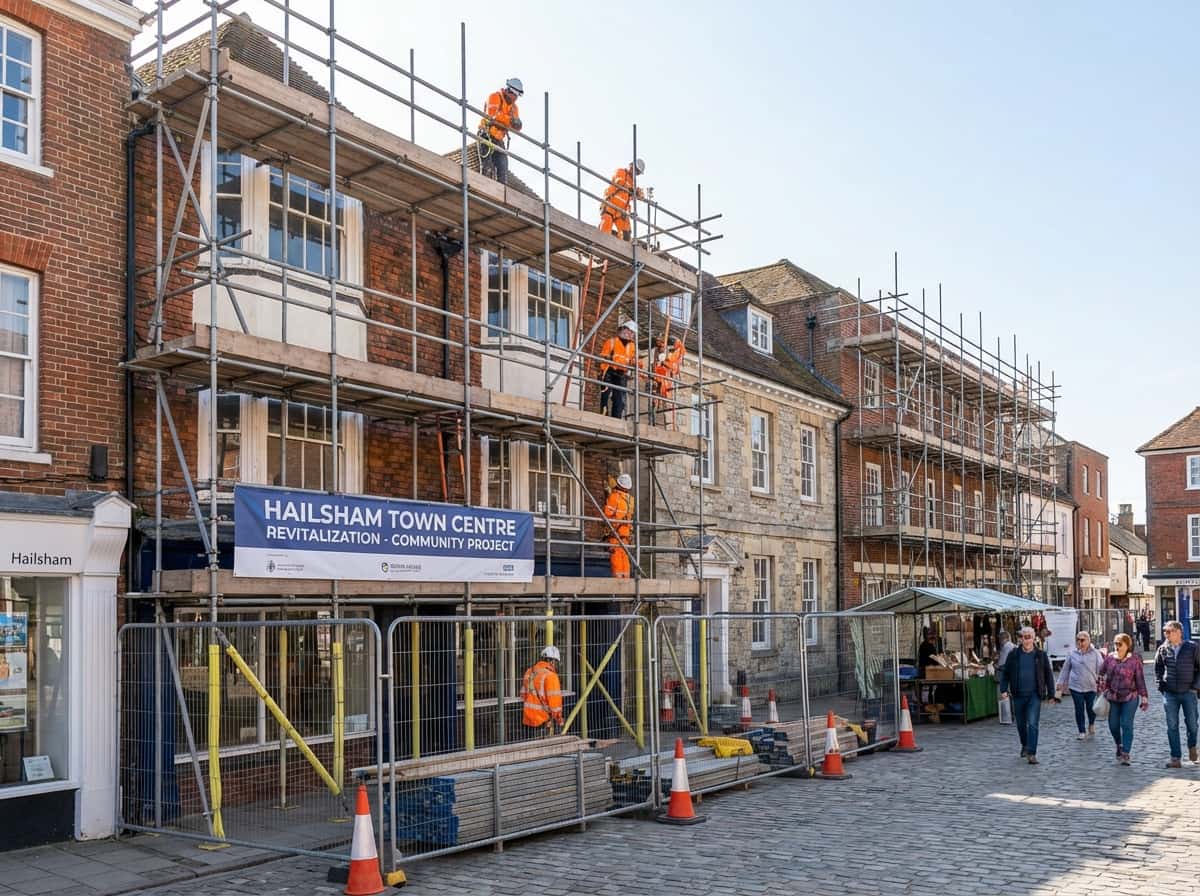 Market Town Buildings - Colossus Scaffolding