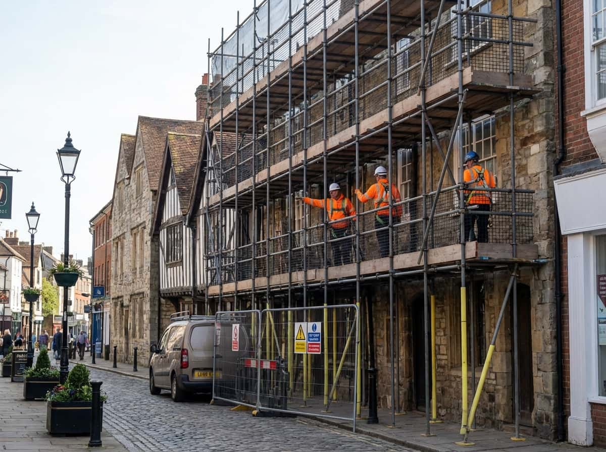 Market Town Buildings - Colossus Scaffolding