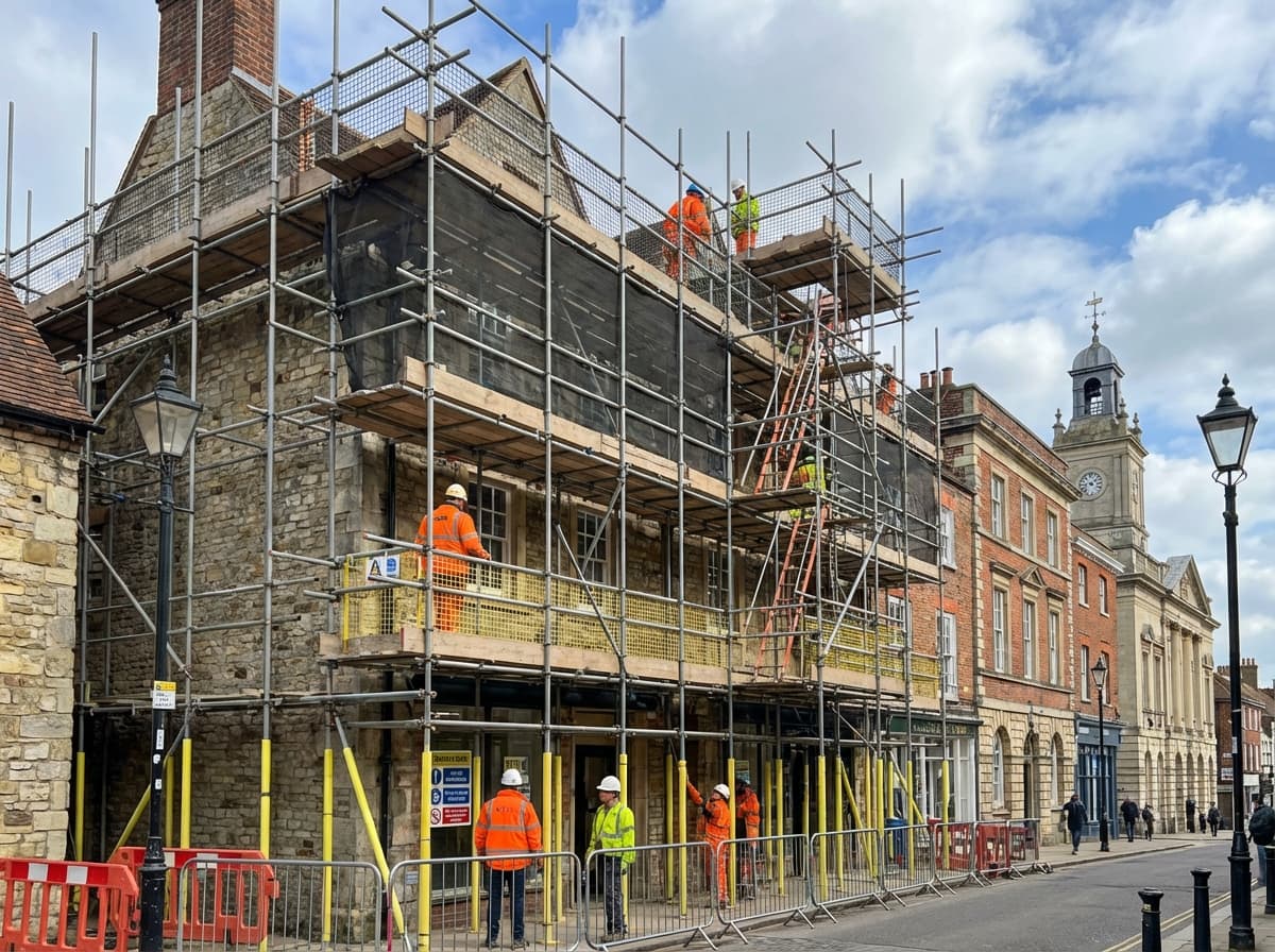 County Town Buildings - Colossus Scaffolding