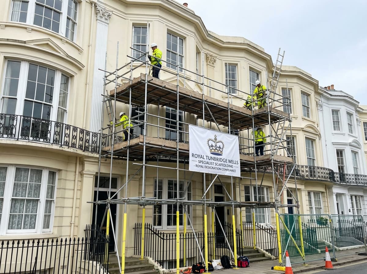 Royal Spa Town Buildings - Colossus Scaffolding